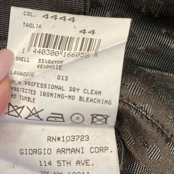 Giorgio Armani Belted Jacket Overcoat Draped Silhouette - Picture 8 of 13